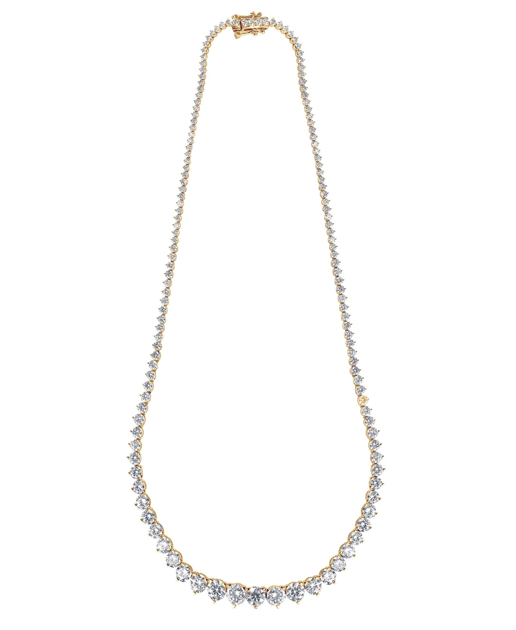 15CTTW Diamond Graduated Collar Necklace - Image 11