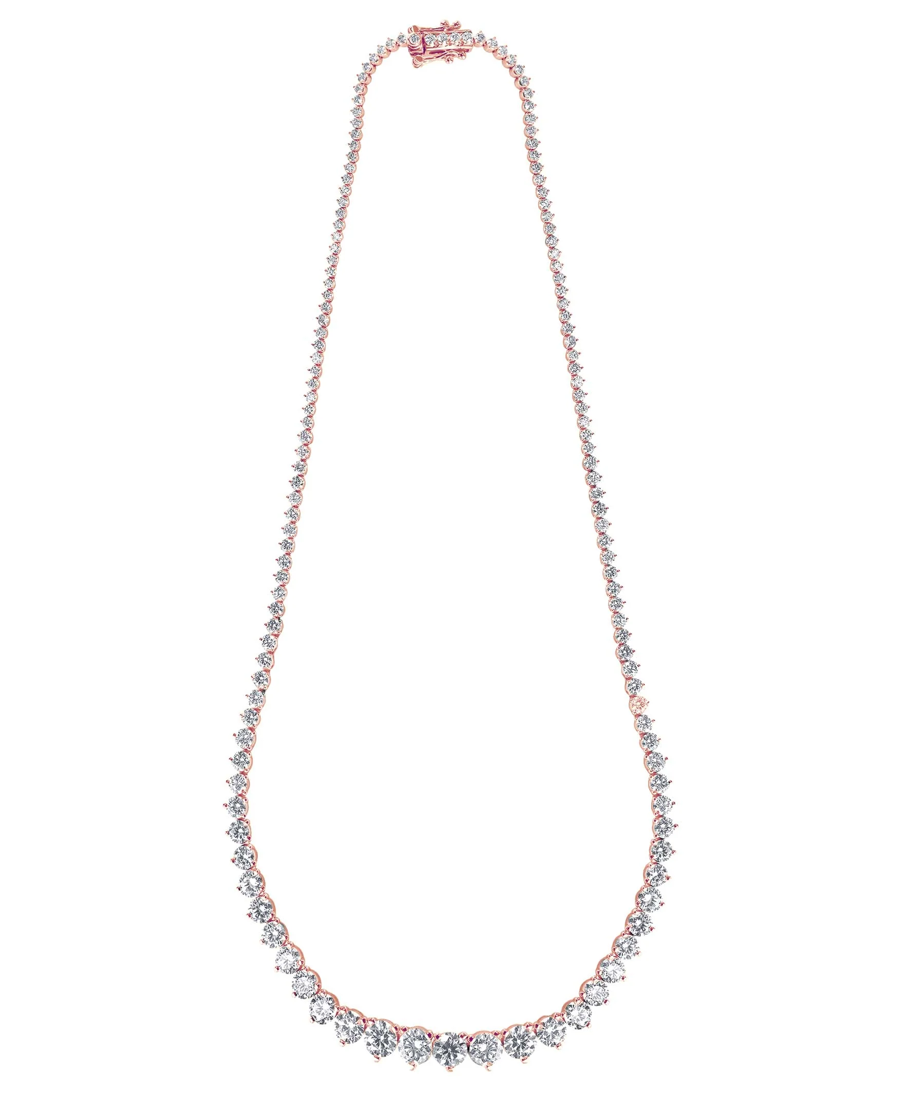 15CTTW Diamond Graduated Collar Necklace - Image 12