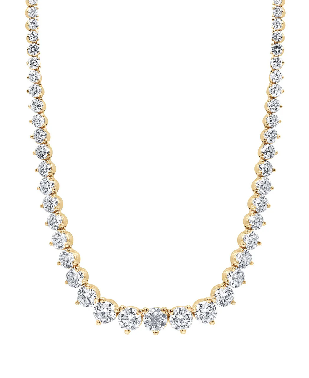 15CTTW Diamond Graduated Collar Necklace - Image 4