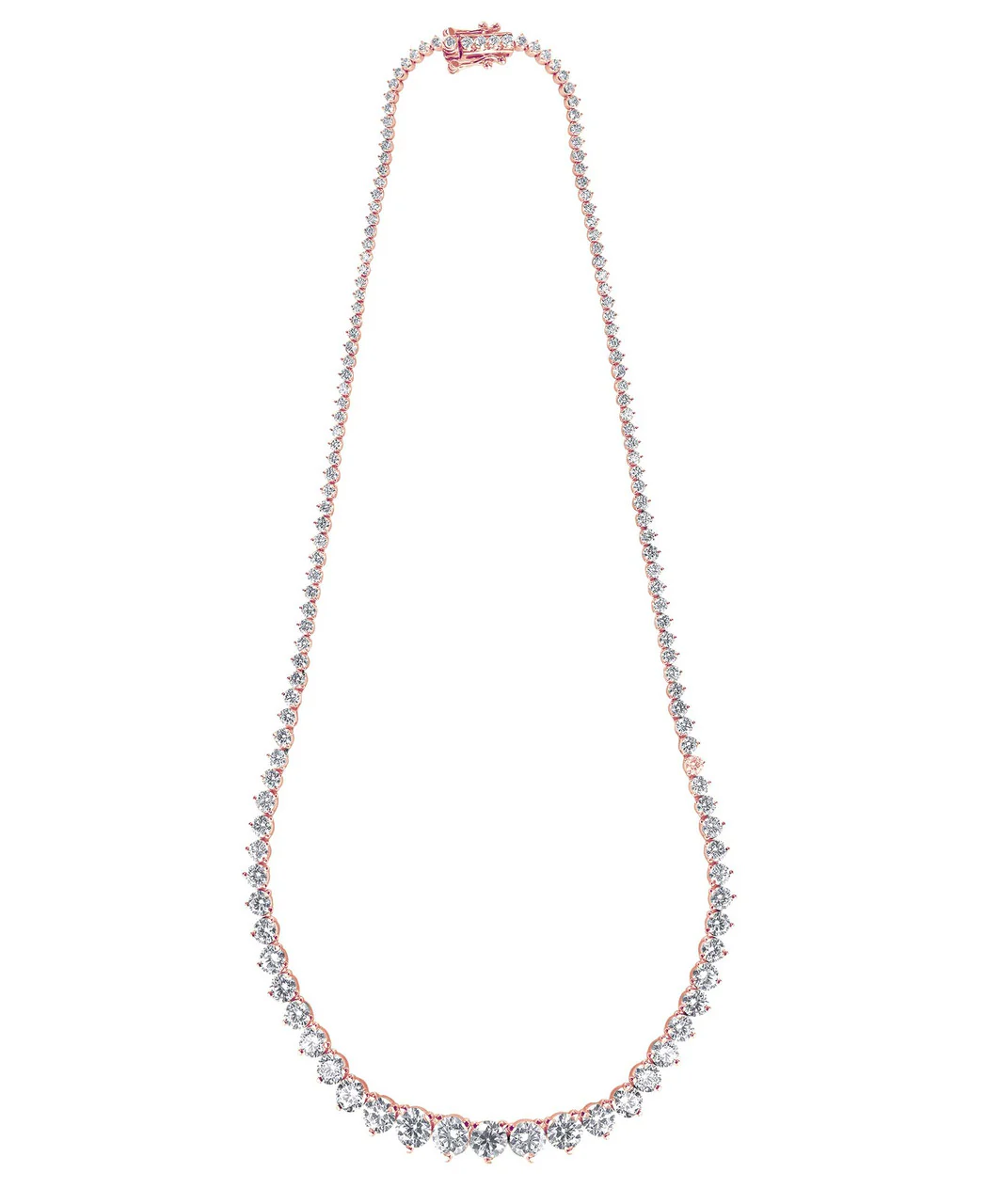 15CTTW Diamond Graduated Collar Necklace - Image 8