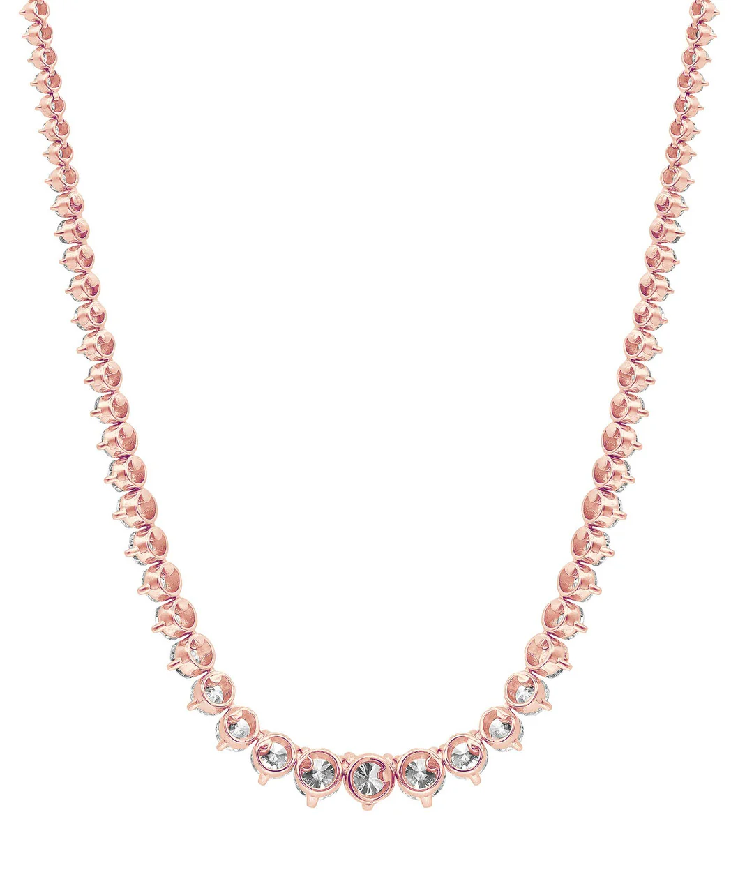 15CTTW Diamond Graduated Collar Necklace - Image 9