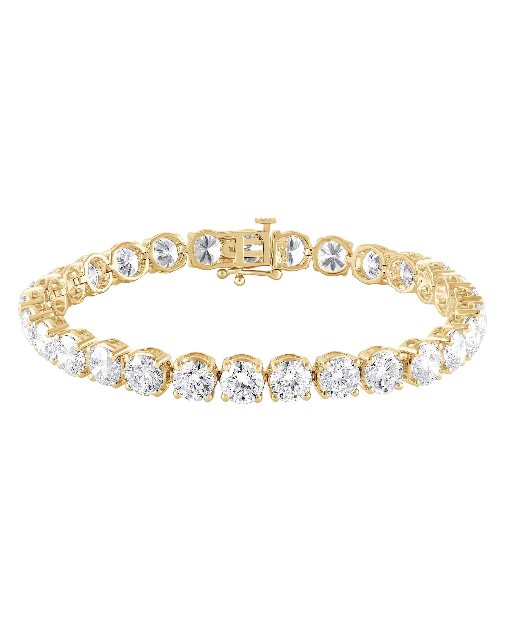20CTTW Round Cut Diamond Tennis Bracelet - Image 11