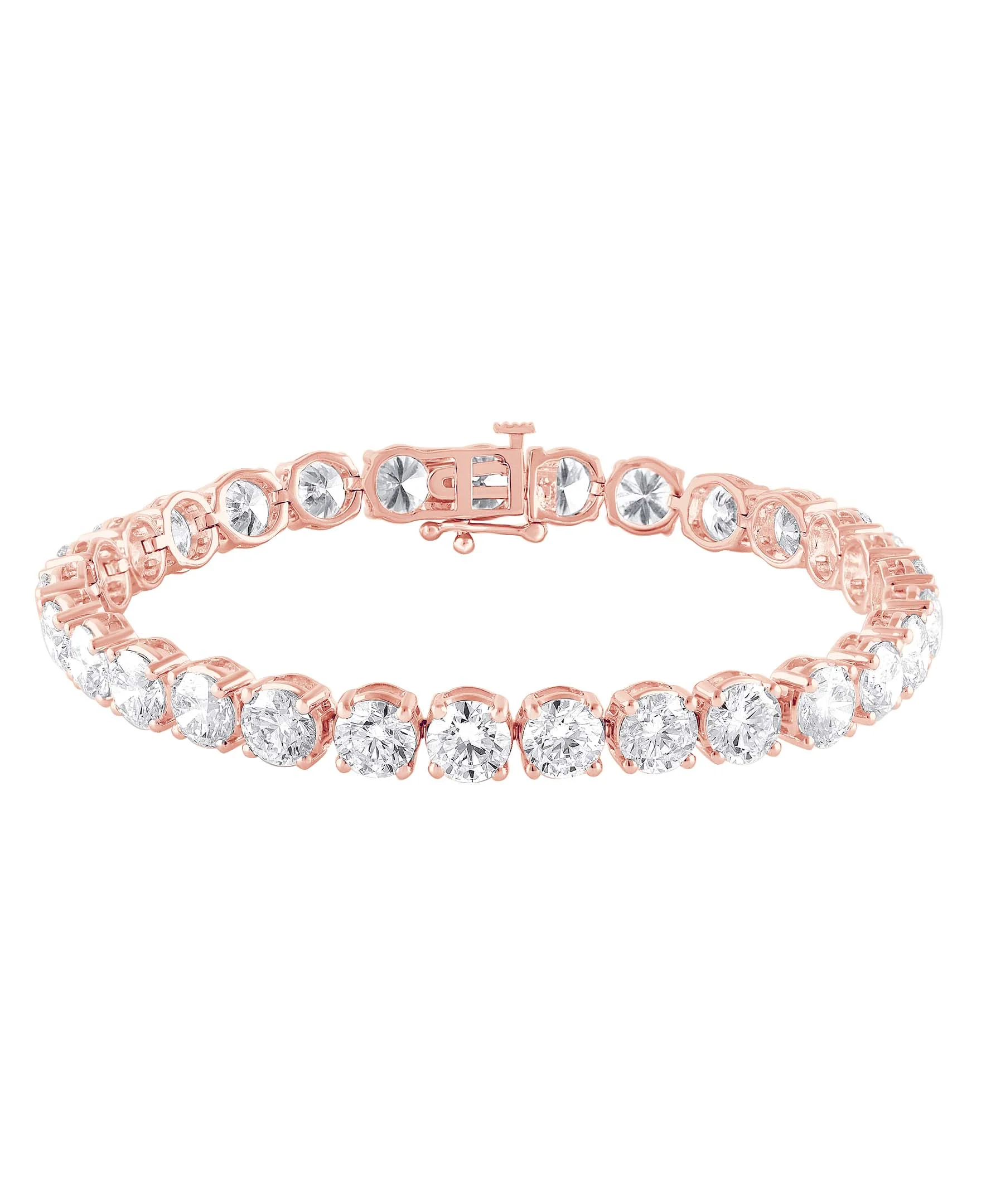 20CTTW Round Cut Diamond Tennis Bracelet - Image 12