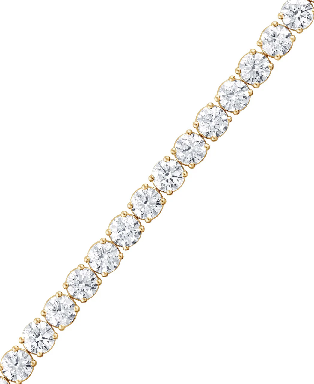 20CTTW Round Cut Diamond Tennis Bracelet - Image 3