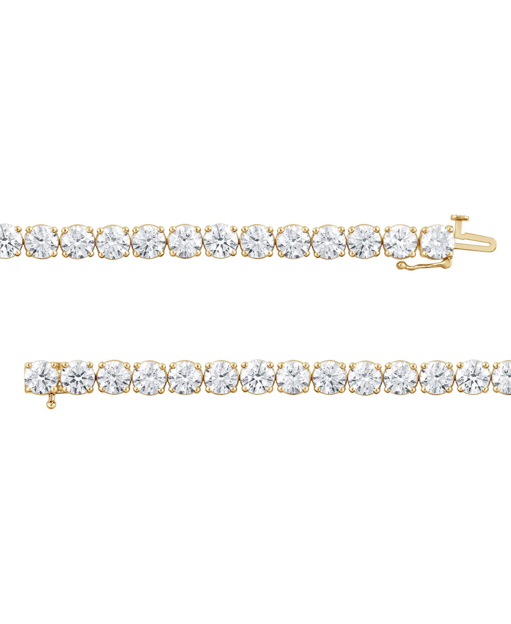 20CTTW Round Cut Diamond Tennis Bracelet - Image 4