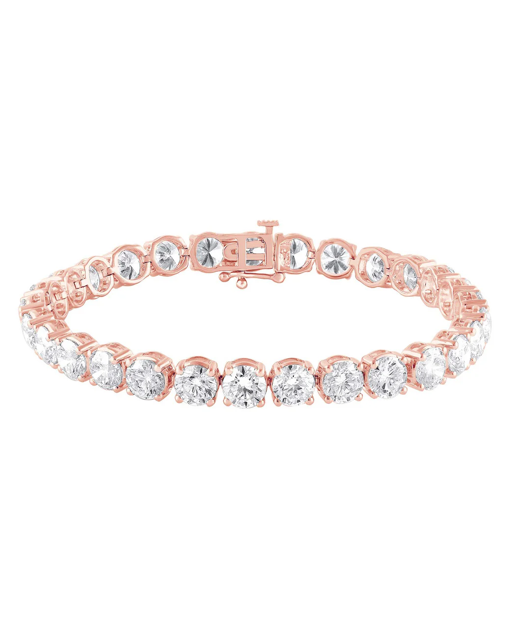 20CTTW Round Cut Diamond Tennis Bracelet - Image 5