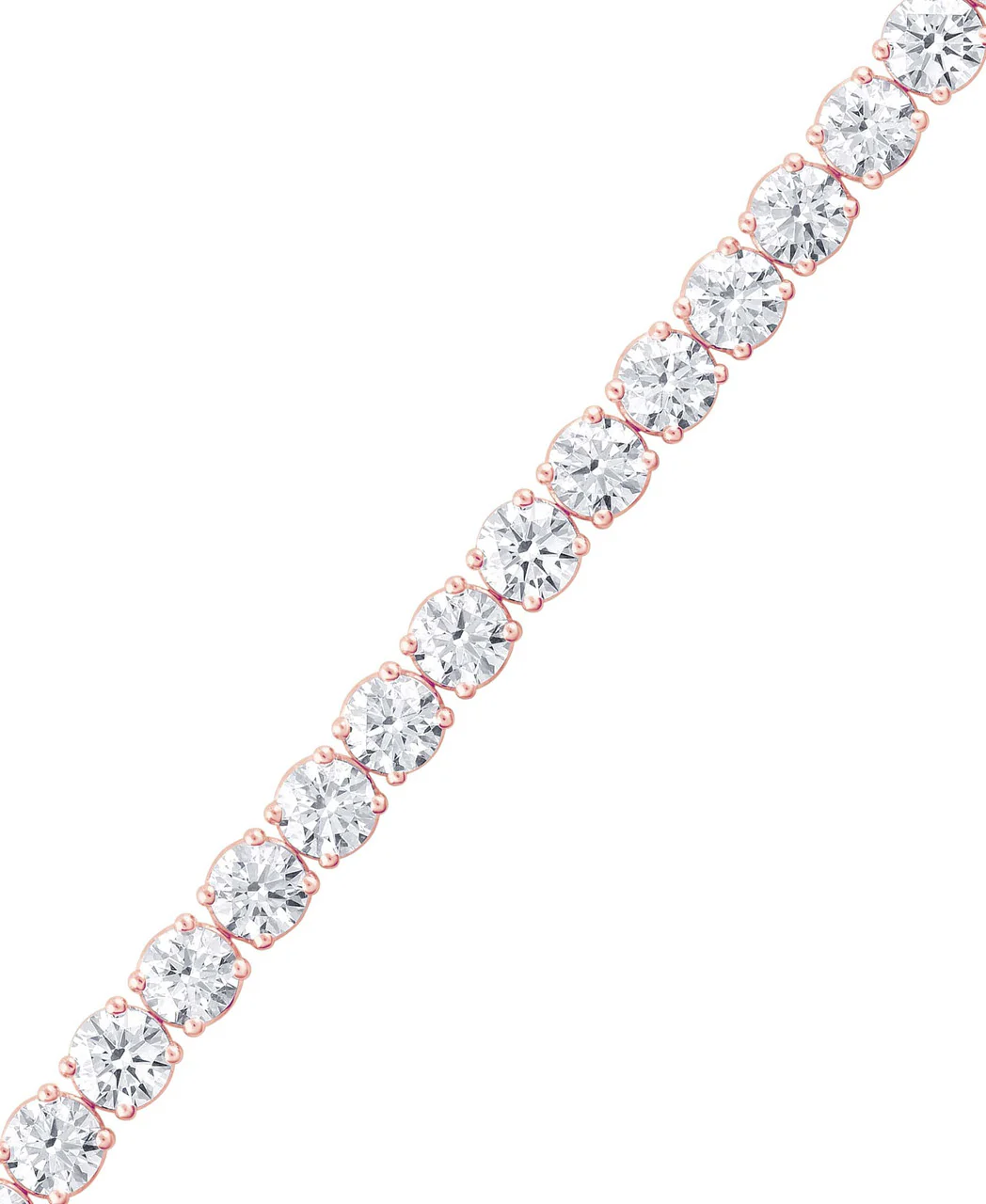 20CTTW Round Cut Diamond Tennis Bracelet - Image 6
