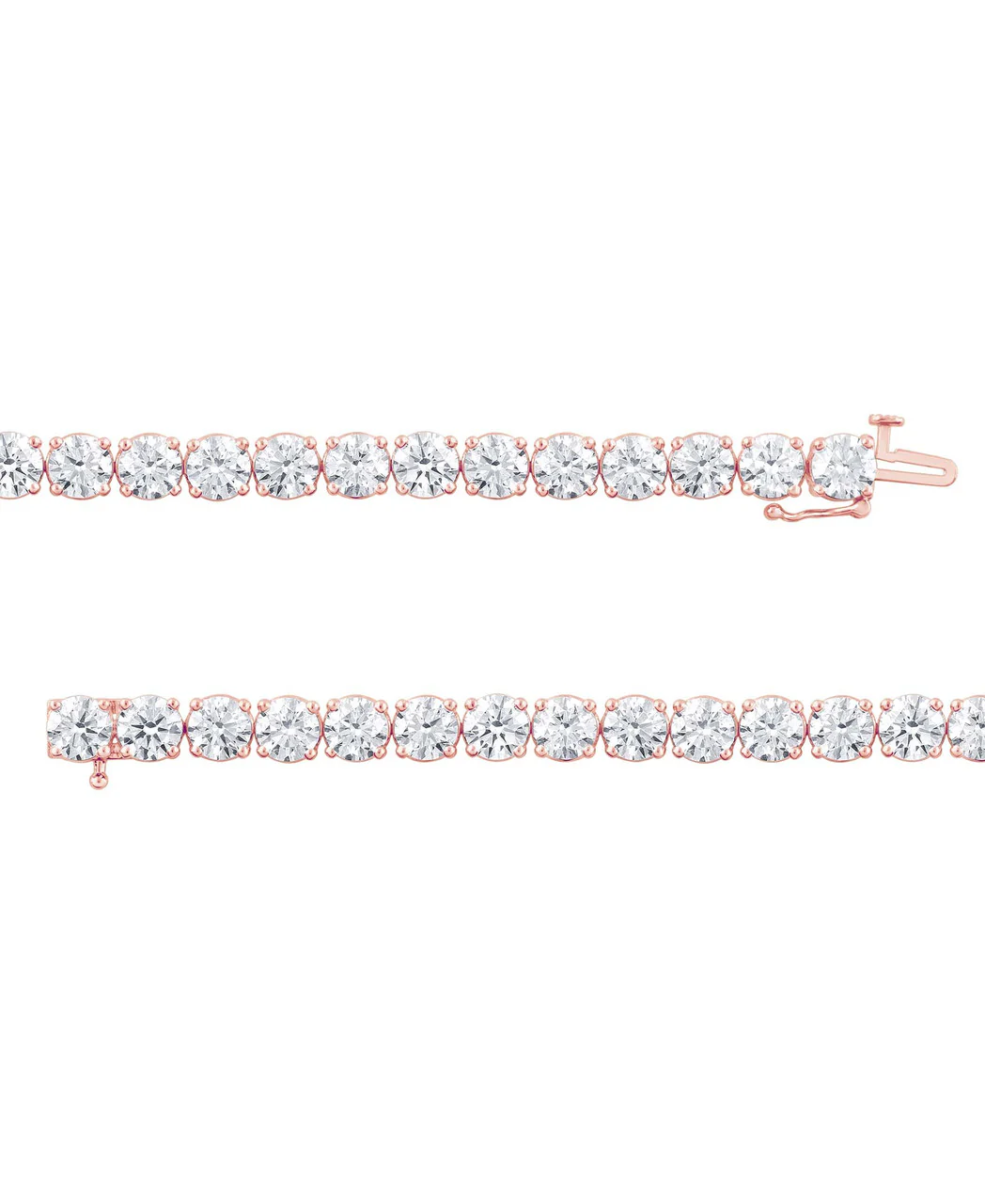20CTTW Round Cut Diamond Tennis Bracelet - Image 7