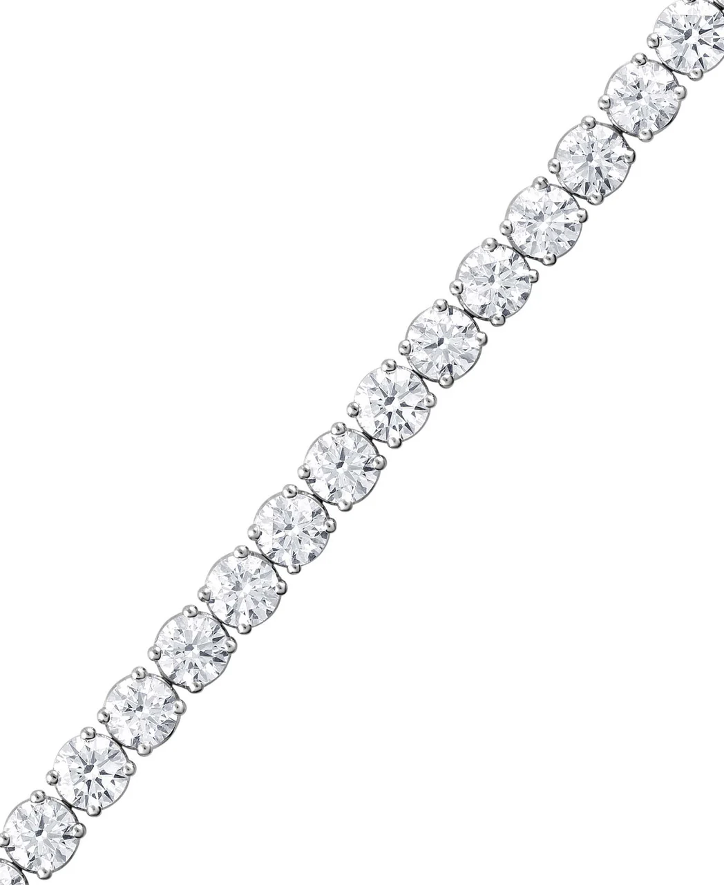 20CTTW Round Cut Diamond Tennis Bracelet - Image 8