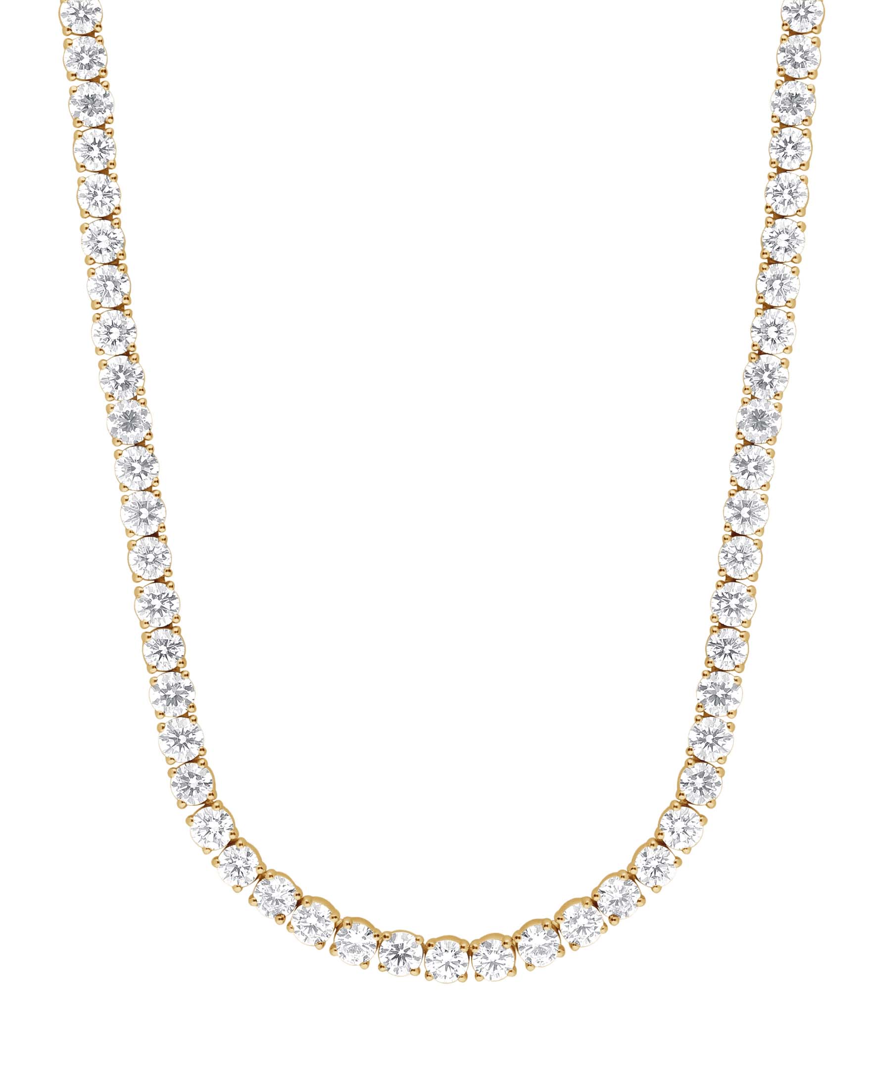 28 1/2CTTW Diamond Tennis Necklace - Image 8