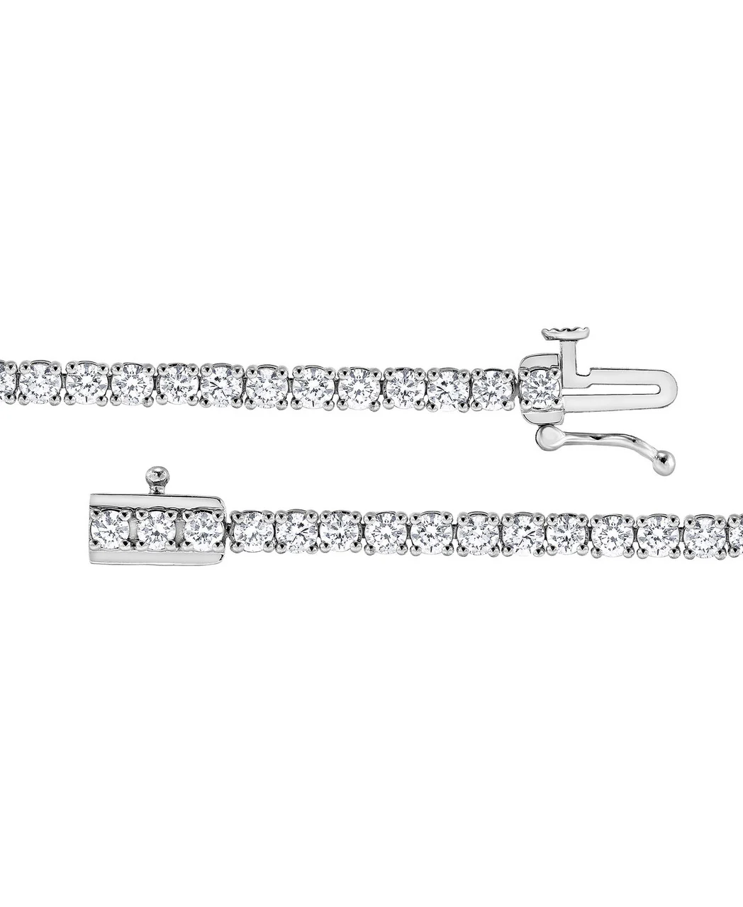 4CTTW Round Cut Diamond Tennis Bracelet - Image 3
