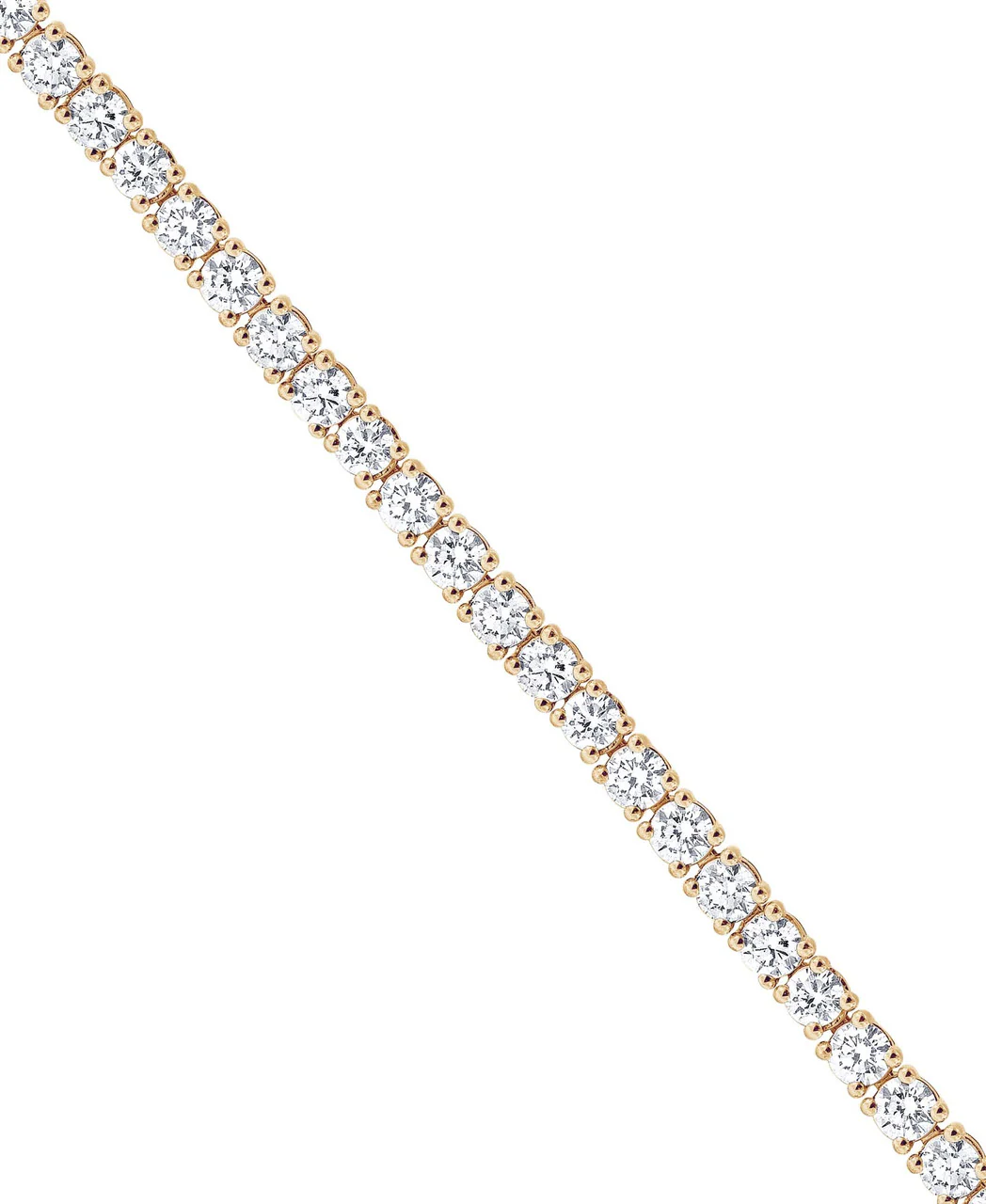 4CTTW Round Cut Diamond Tennis Bracelet - Image 5