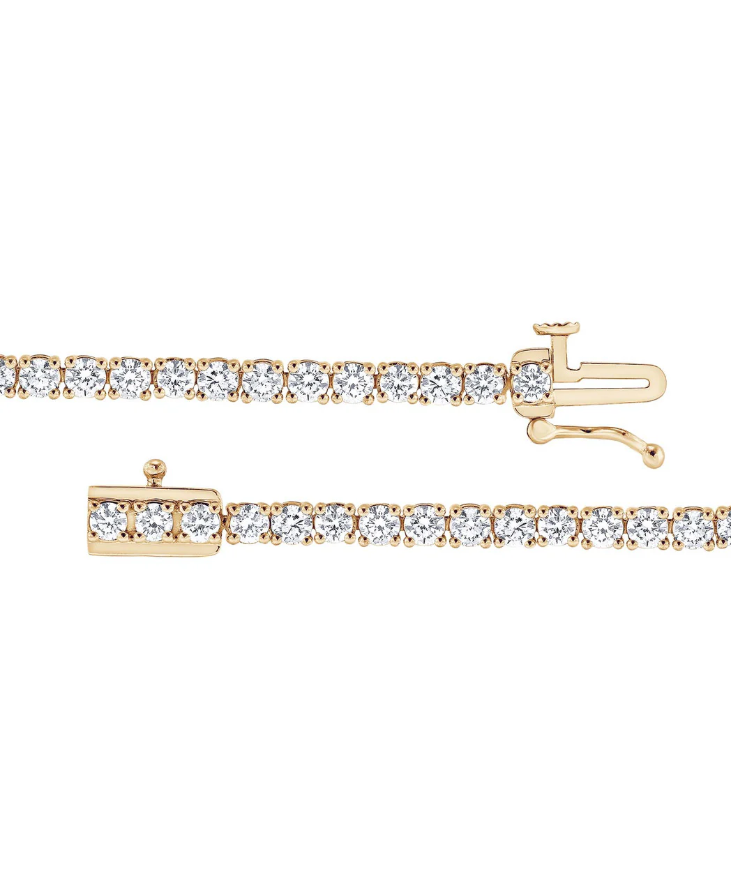 4CTTW Round Cut Diamond Tennis Bracelet - Image 6