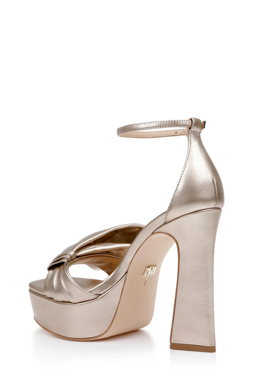 Alora Metallic Platform Sandals - Image 3