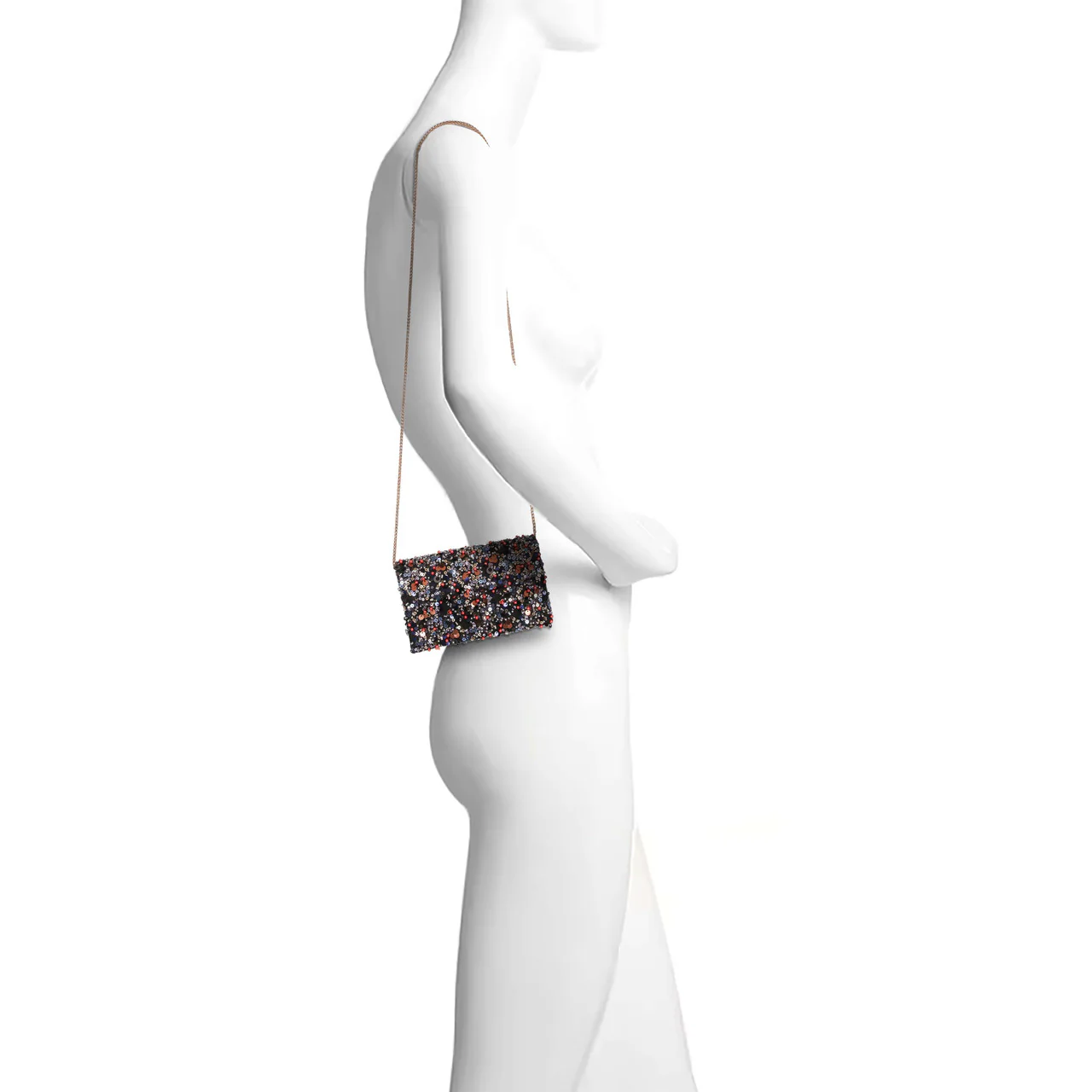 Aurora Beaded Mini Trapezoid Clutch - Image 10