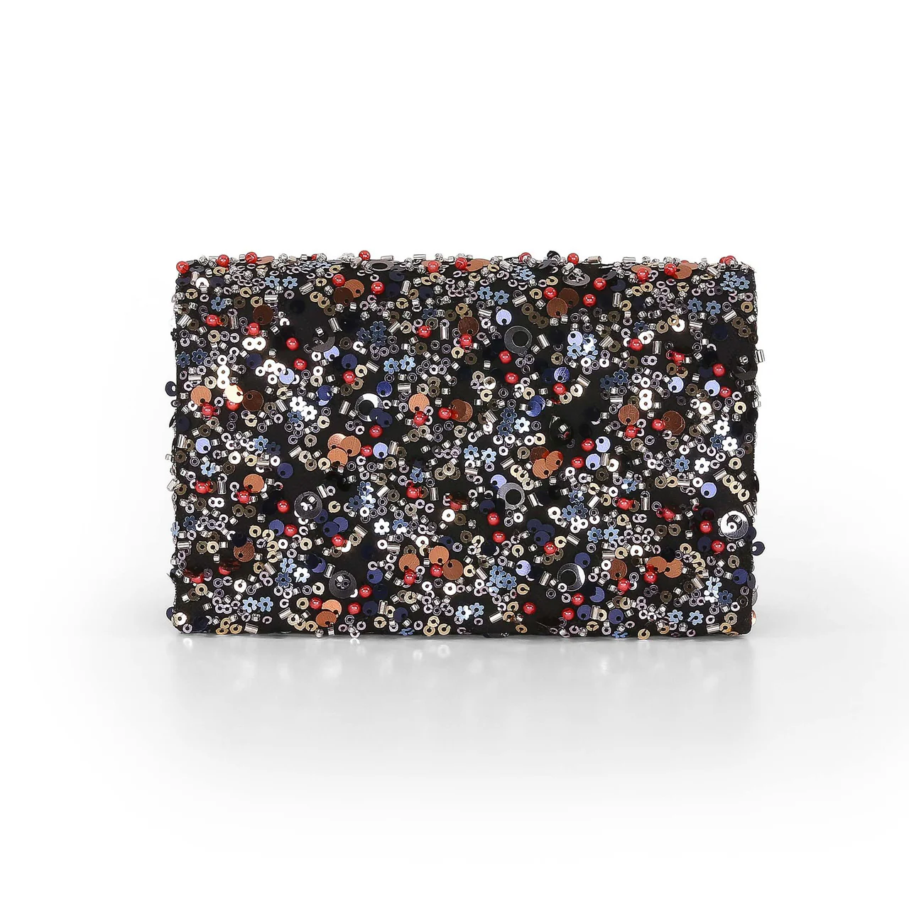 Aurora Beaded Mini Trapezoid Clutch - Image 8