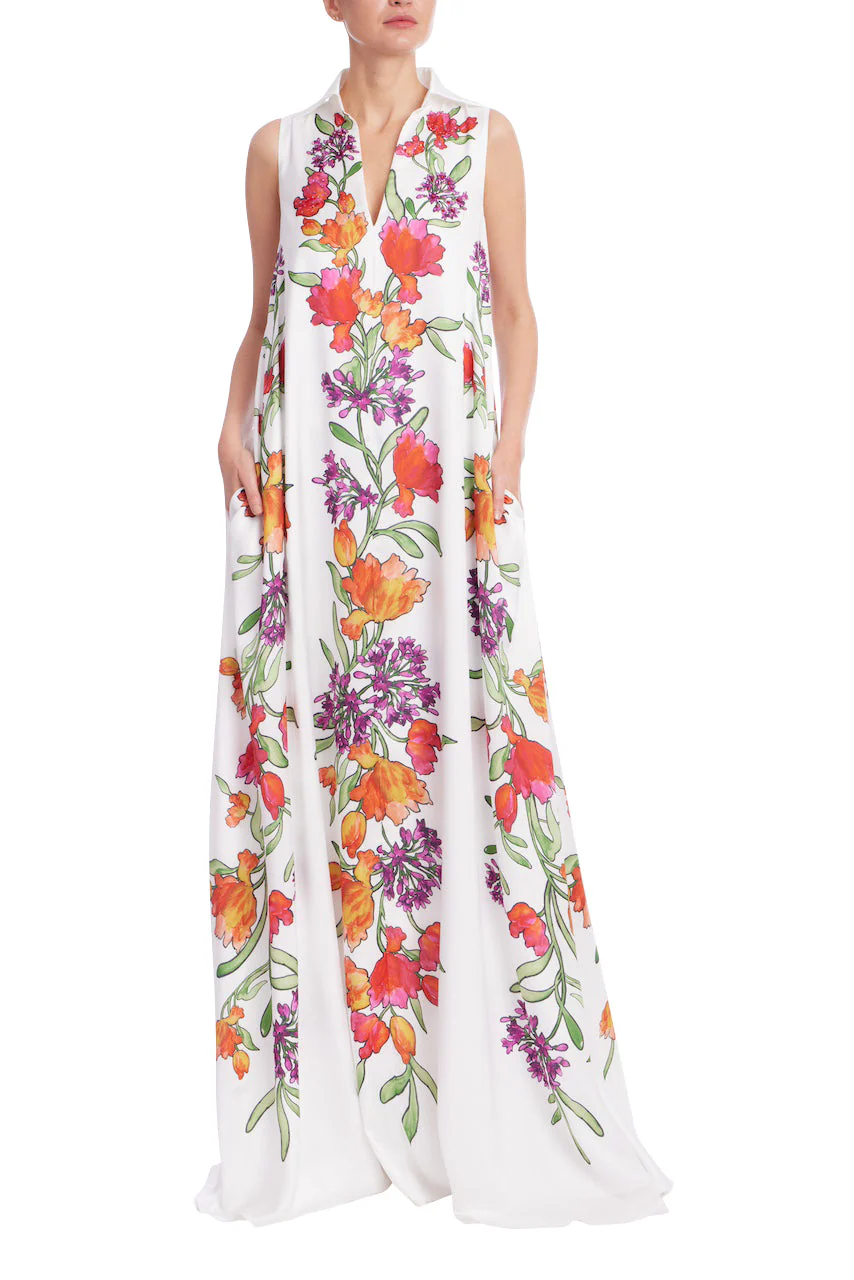 Botanical Garden Sleeveless Maxi Dress - Image 18