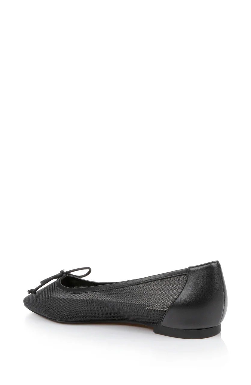 Cam Pointed Toe Leather Flats with Bow - Image 15