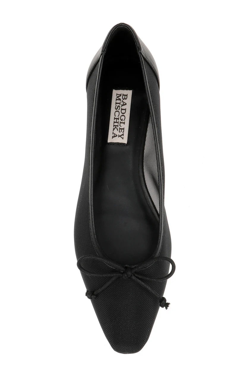 Cam Pointed Toe Leather Flats with Bow - Image 17