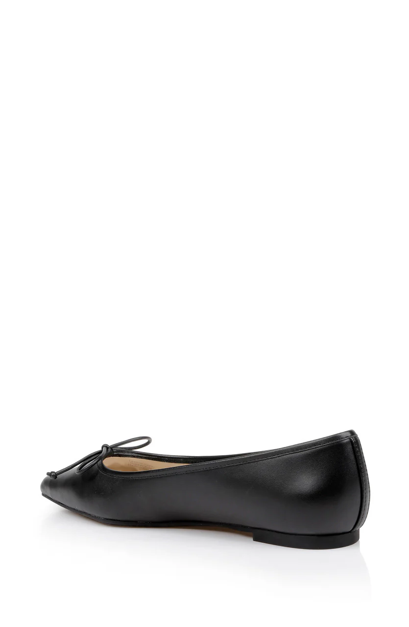 Cam Pointed Toe Leather Flats with Bow - Image 21