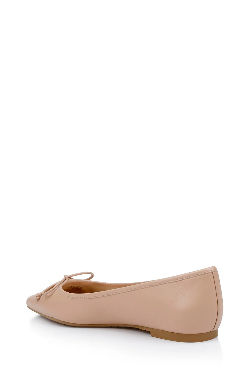Cam Pointed Toe Leather Flats with Bow - Image 27