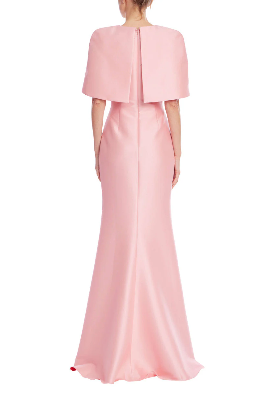 Cape Sleeve Column Gown - Image 29