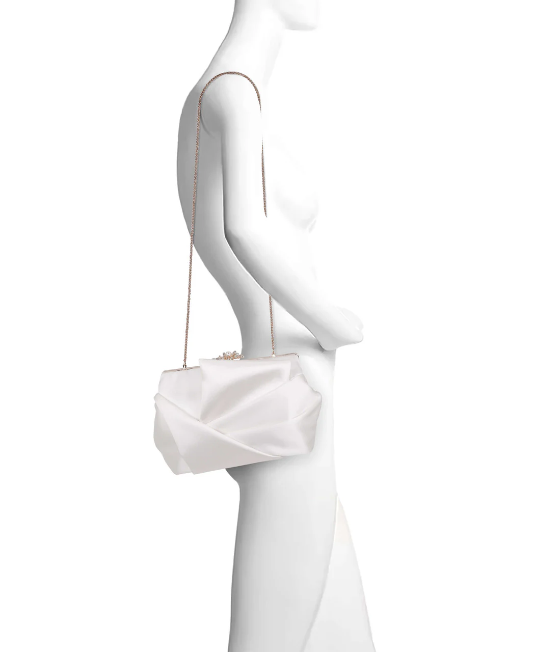 Caroline Satin Origami Pouch Clutch - Image 5