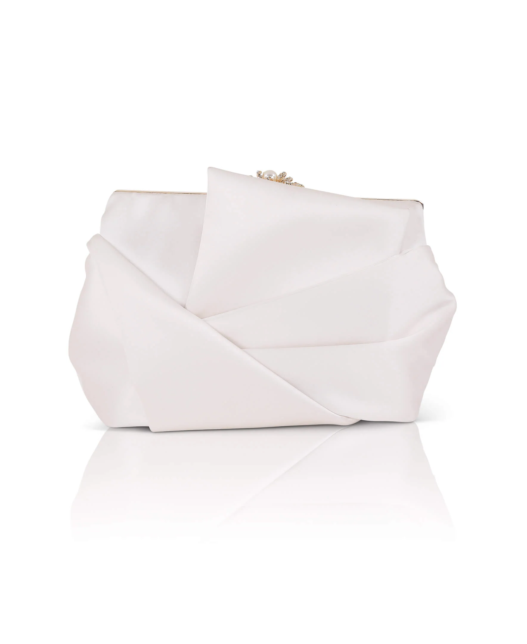 Caroline Satin Origami Pouch Clutch - Image 6