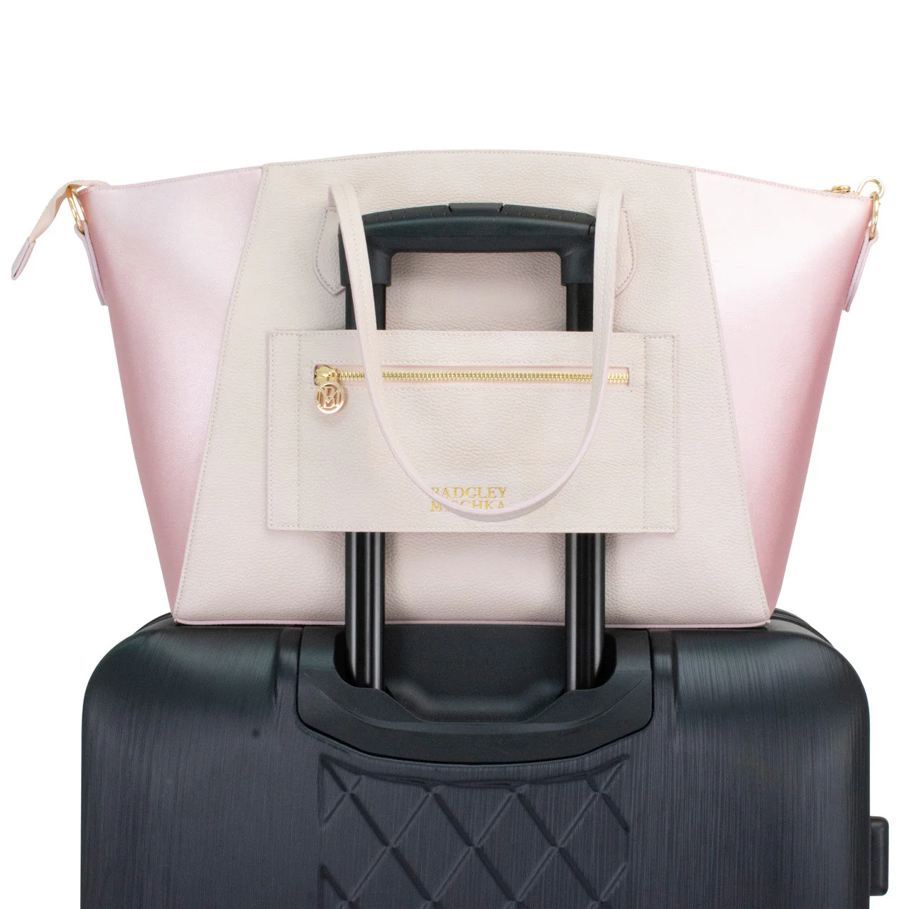 Caroline Vegan Leather Tote Weekender Travel Bag - Image 18