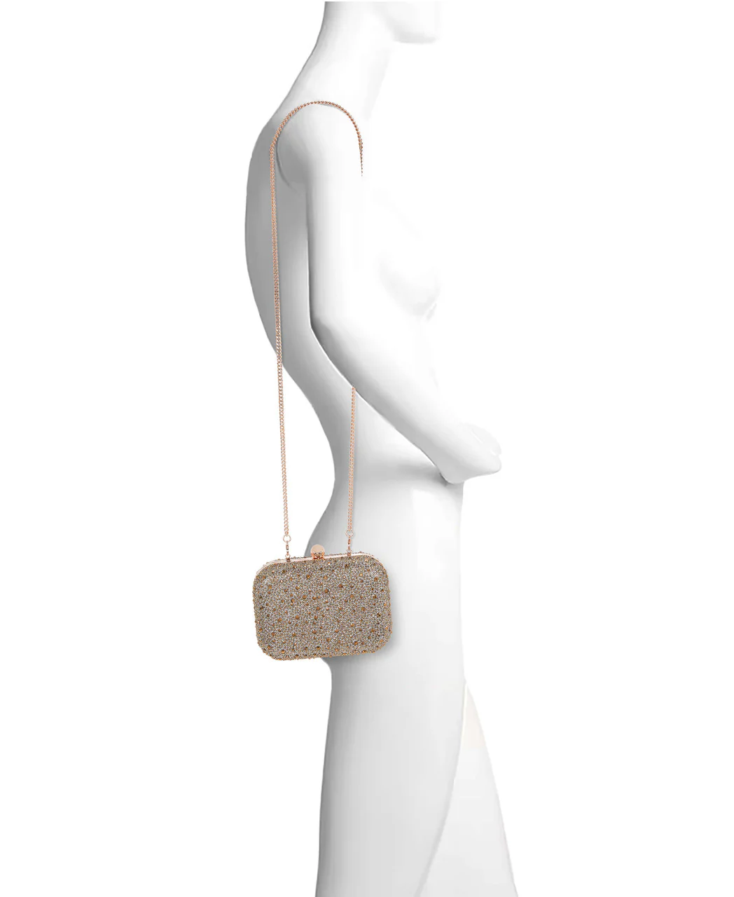 Celest Crystal Mini Minaudiere Clutch - Image 10