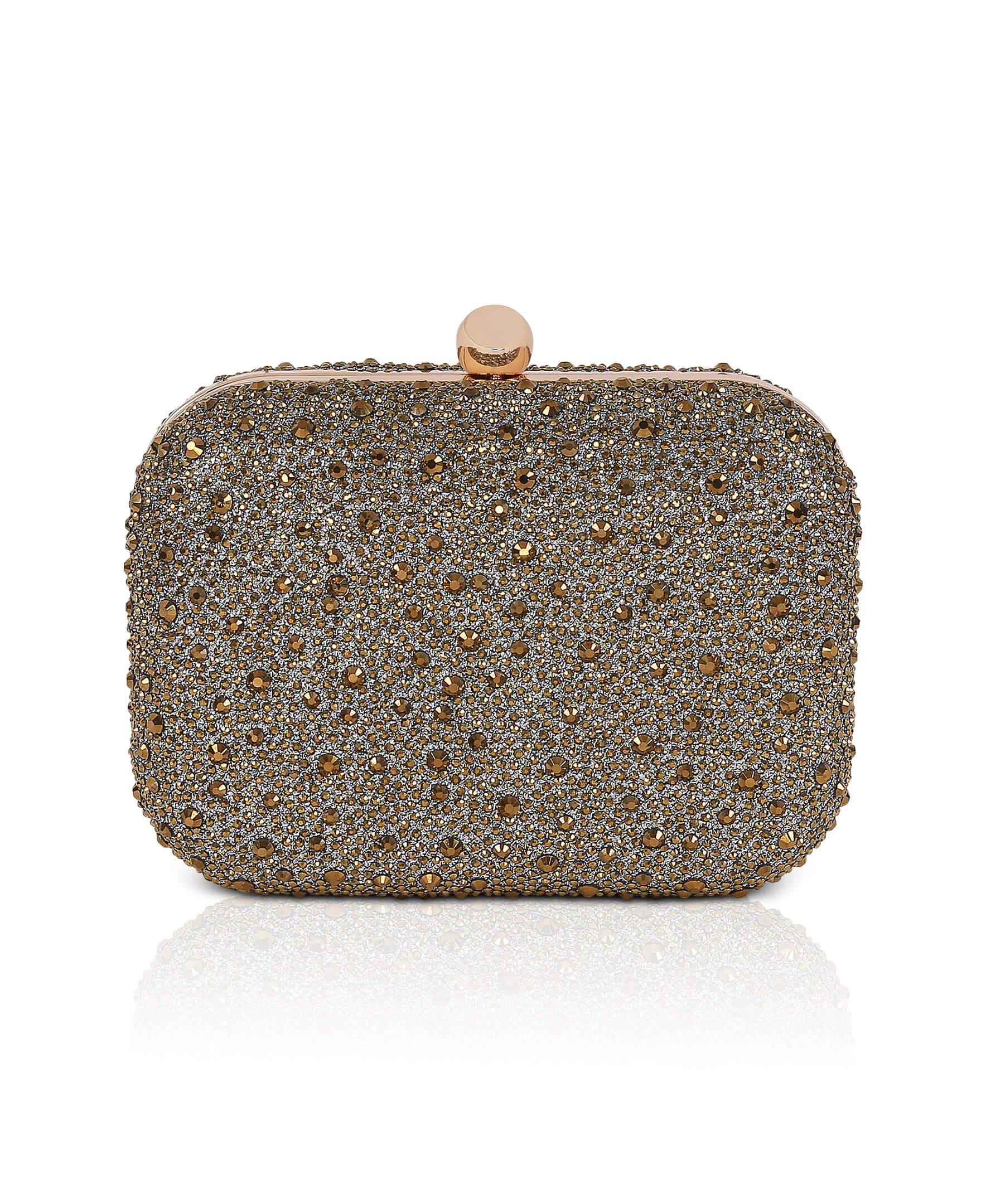 Celest Crystal Mini Minaudiere Clutch - Image 11