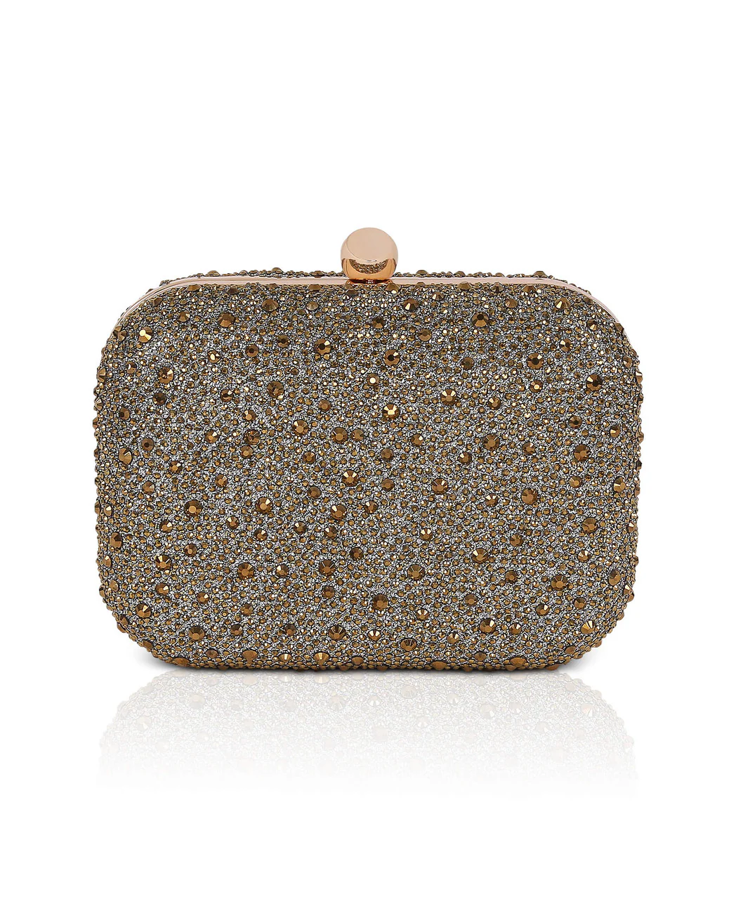 Celest Crystal Mini Minaudiere Clutch - Image 6
