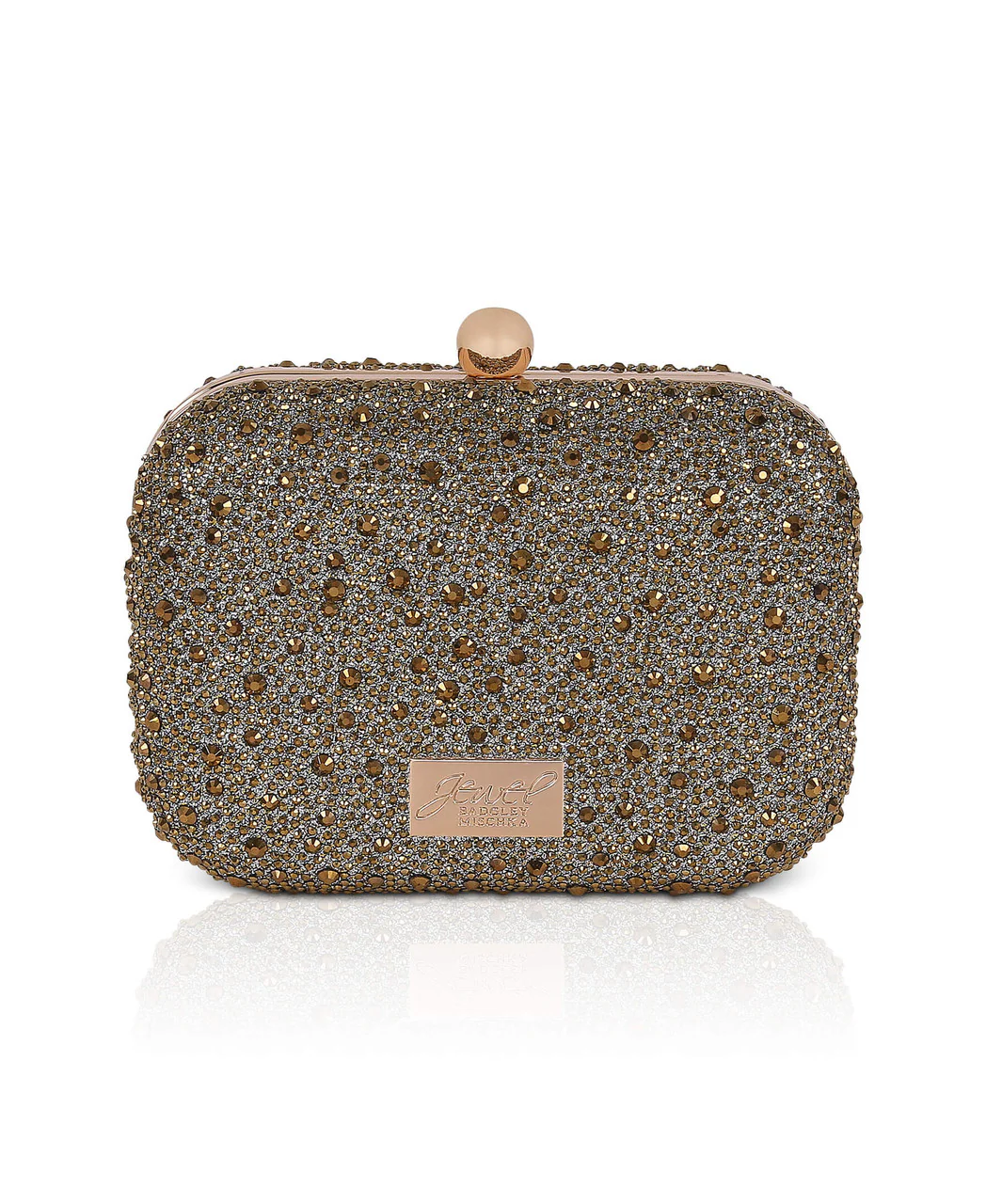 Celest Crystal Mini Minaudiere Clutch - Image 8