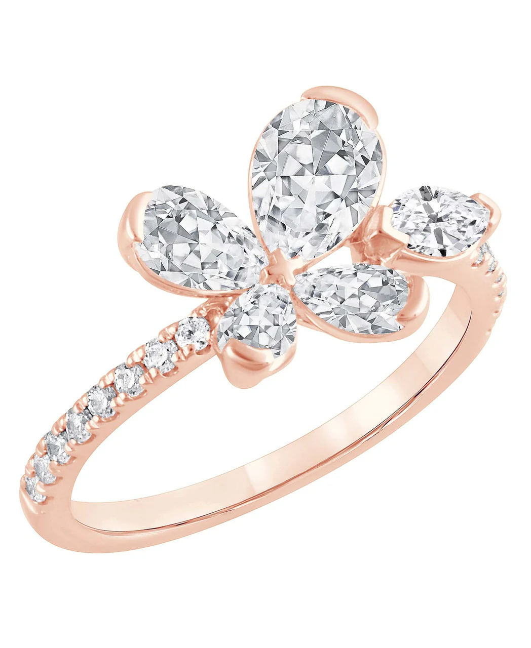 Diamond Butterfly Ring - Image 4