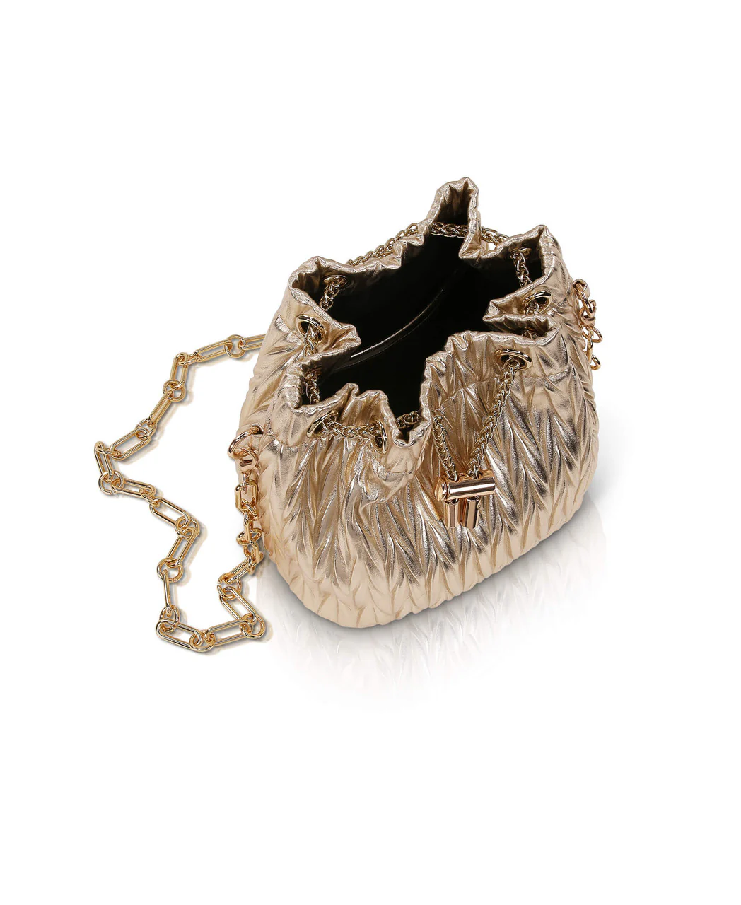 Diana Faux Leather Bucket Bag - Image 4