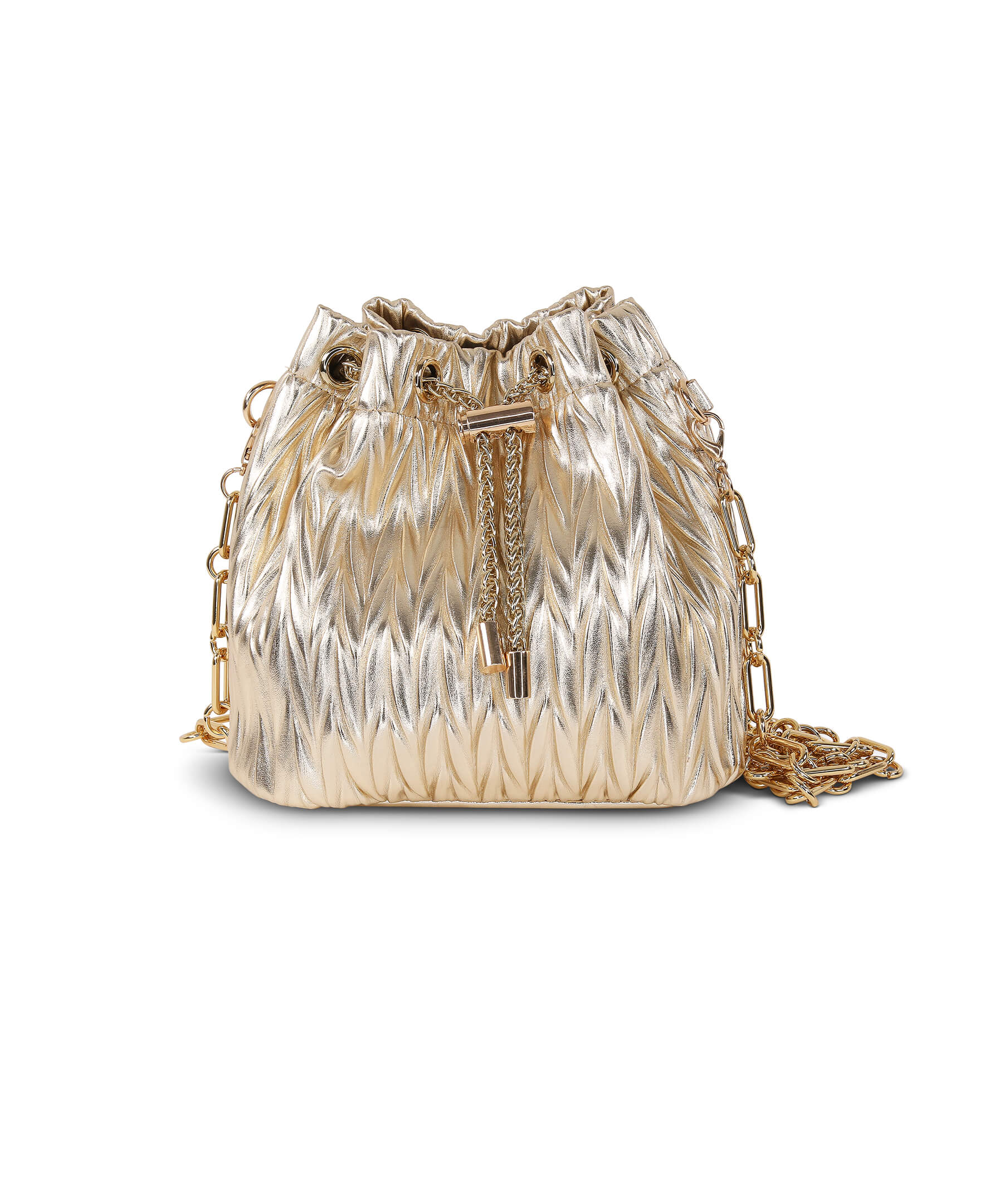 Diana Faux Leather Bucket Bag - Image 6