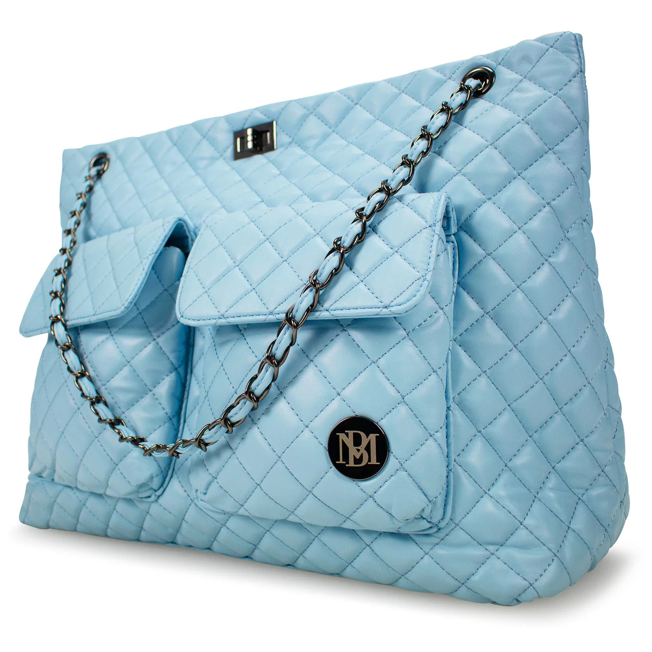 Diana Vegan Leather Tote Weekender Travel Bag - Image 11