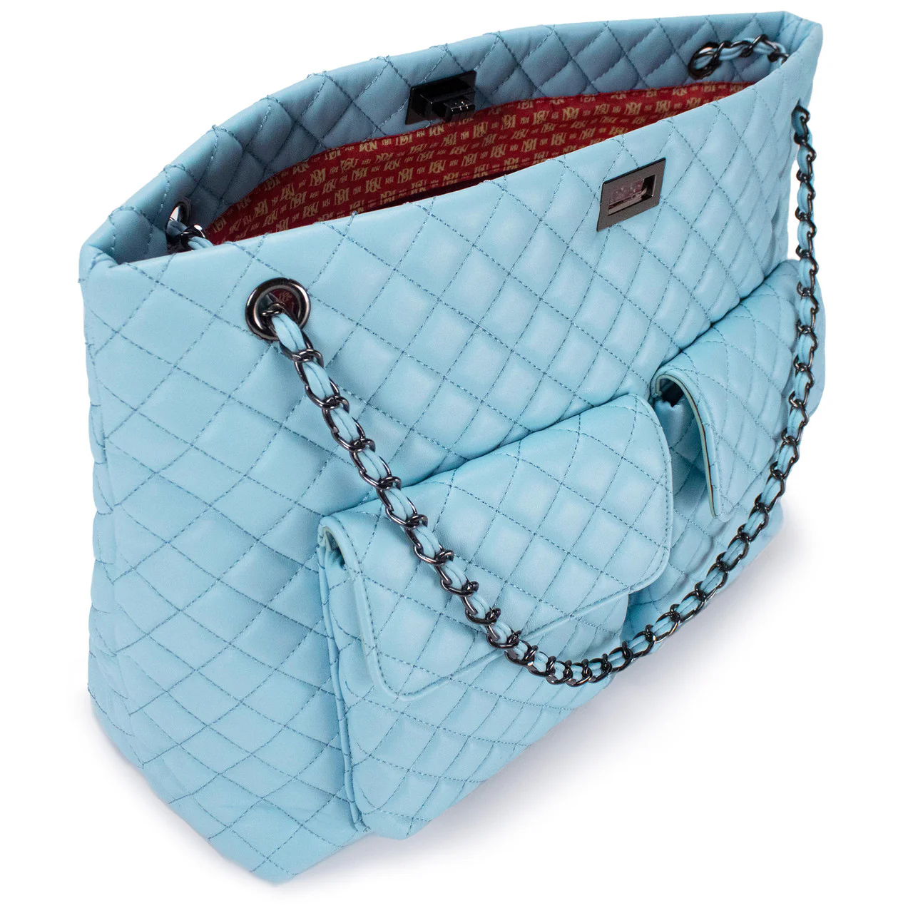 Diana Vegan Leather Tote Weekender Travel Bag - Image 13