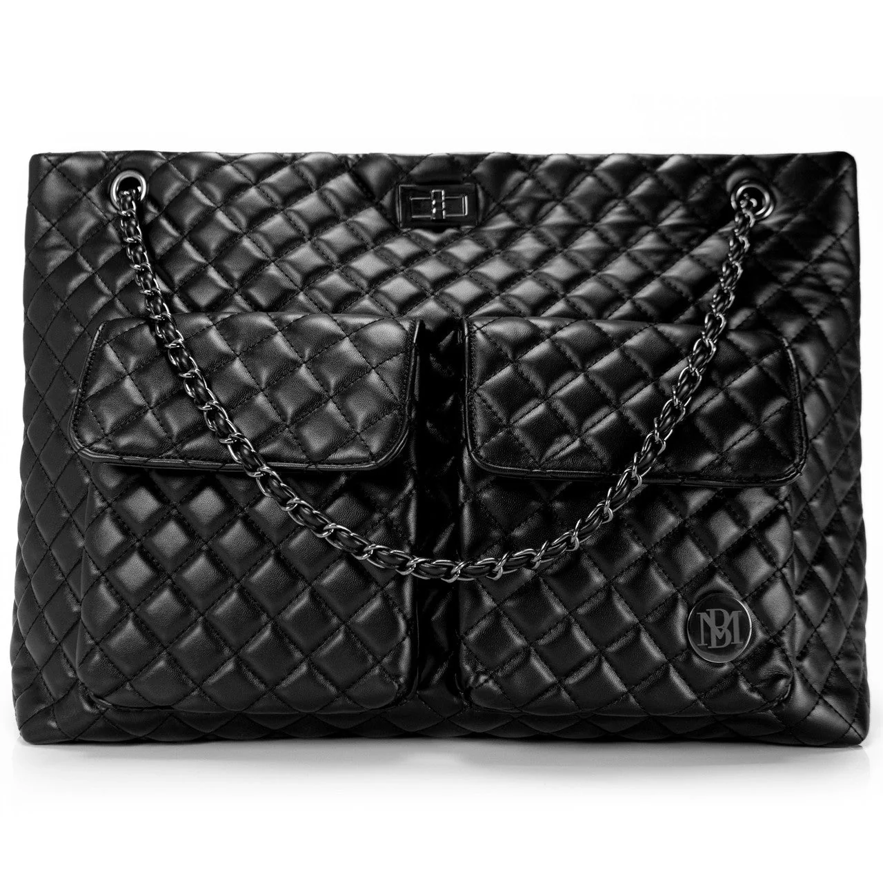 Diana Vegan Leather Tote Weekender Travel Bag - Image 18
