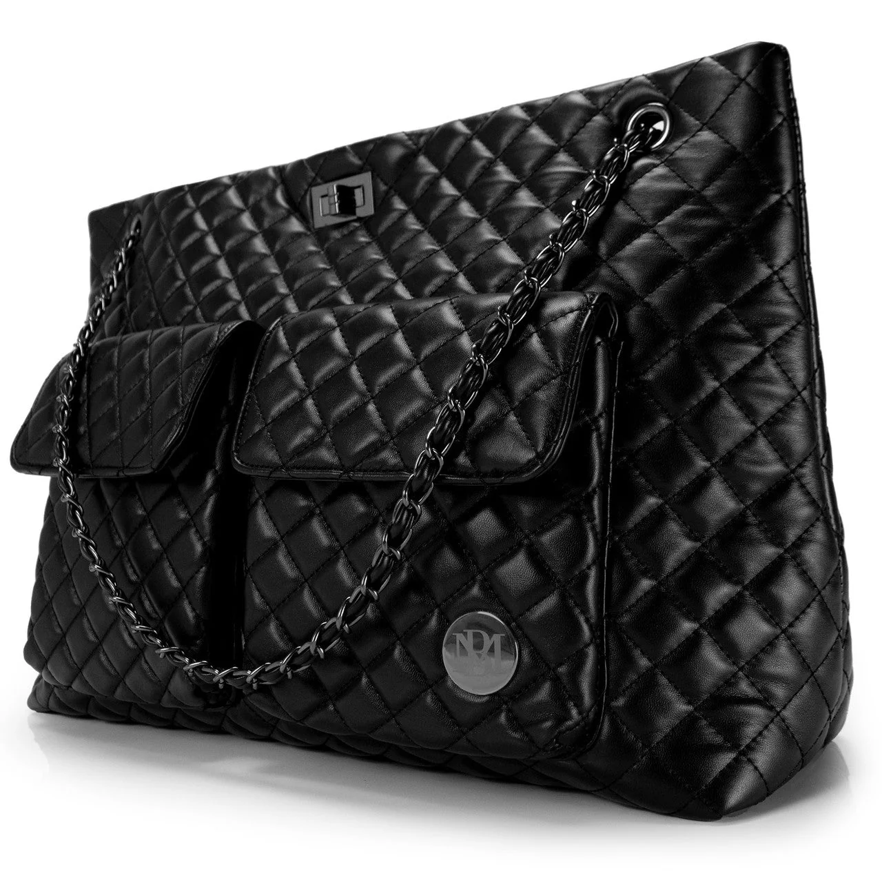 Diana Vegan Leather Tote Weekender Travel Bag - Image 19