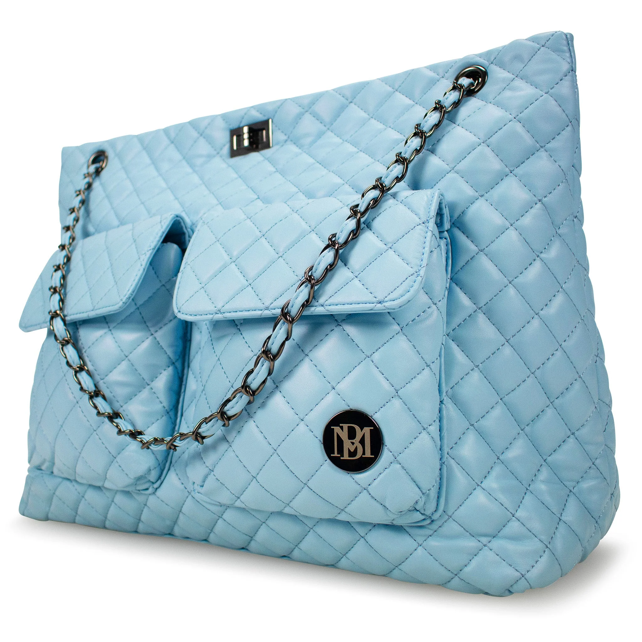Diana Vegan Leather Tote Weekender Travel Bag - Image 32