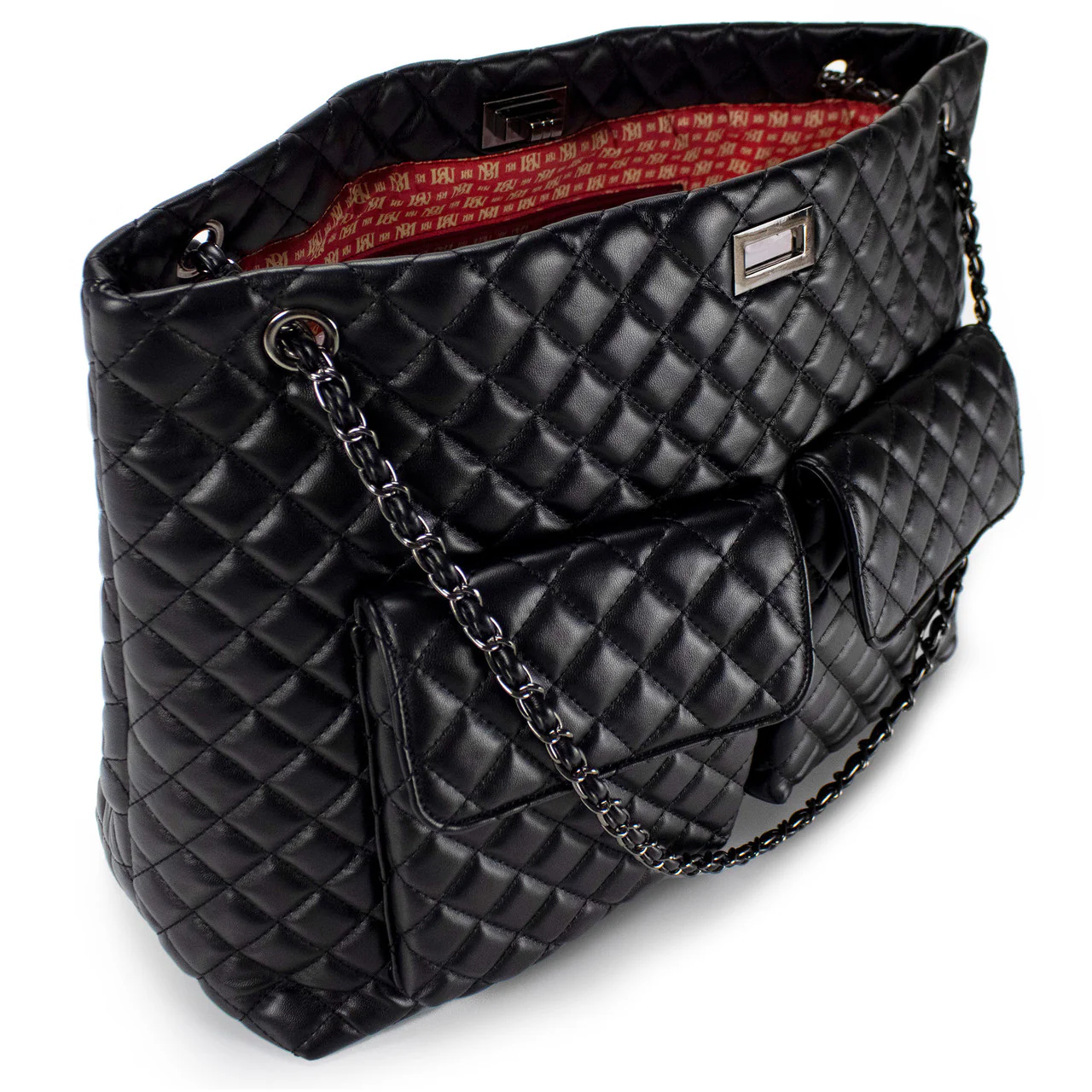 Diana Vegan Leather Tote Weekender Travel Bag - Image 4