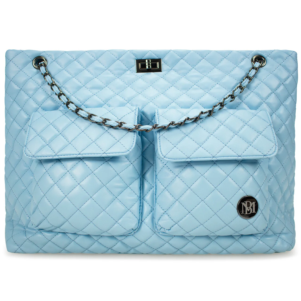 Diana Vegan Leather Tote Weekender Travel Bag - Image 8