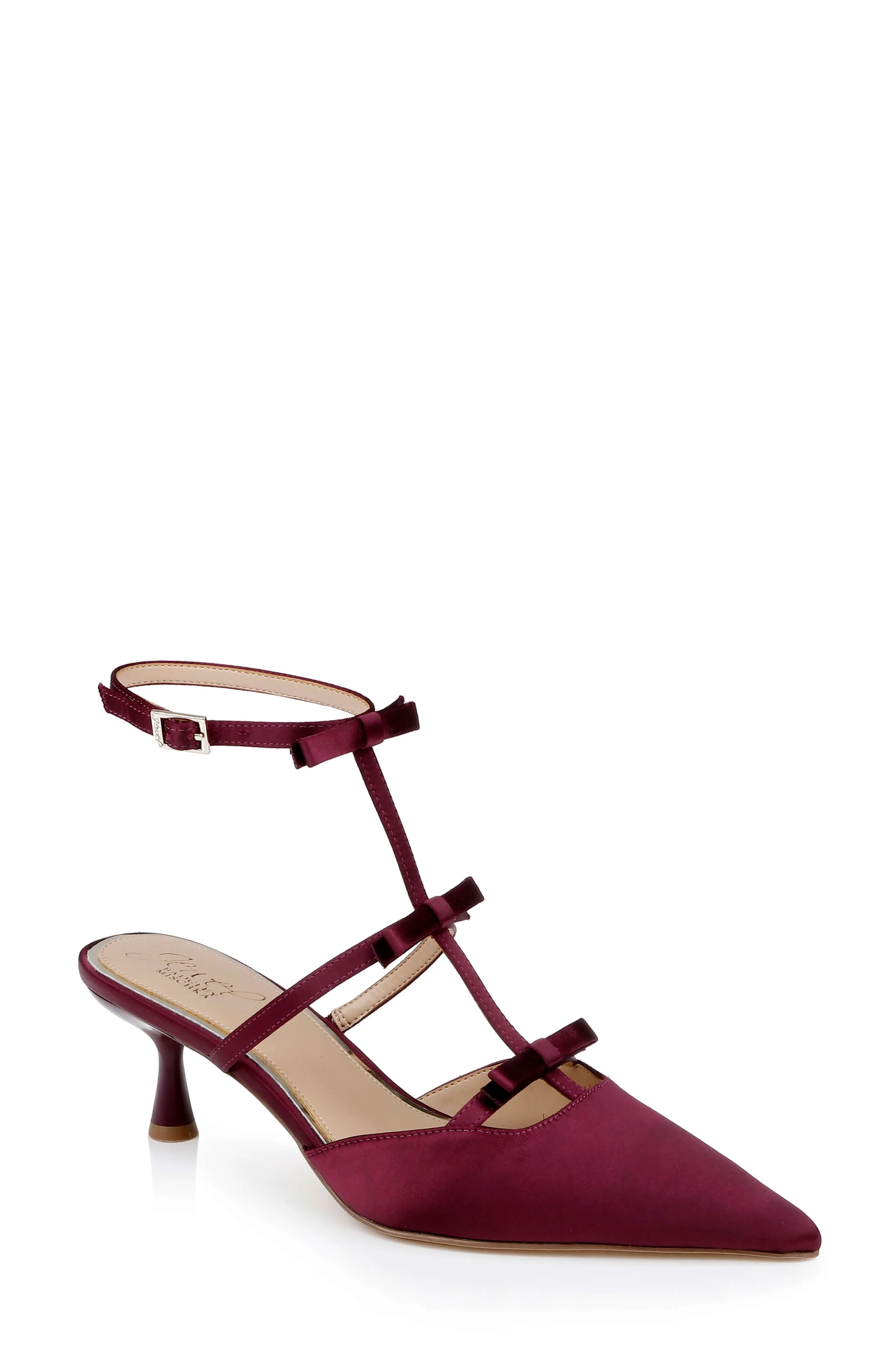 Elisabetta T-Strap Kitten Heel Pumps - Image 116
