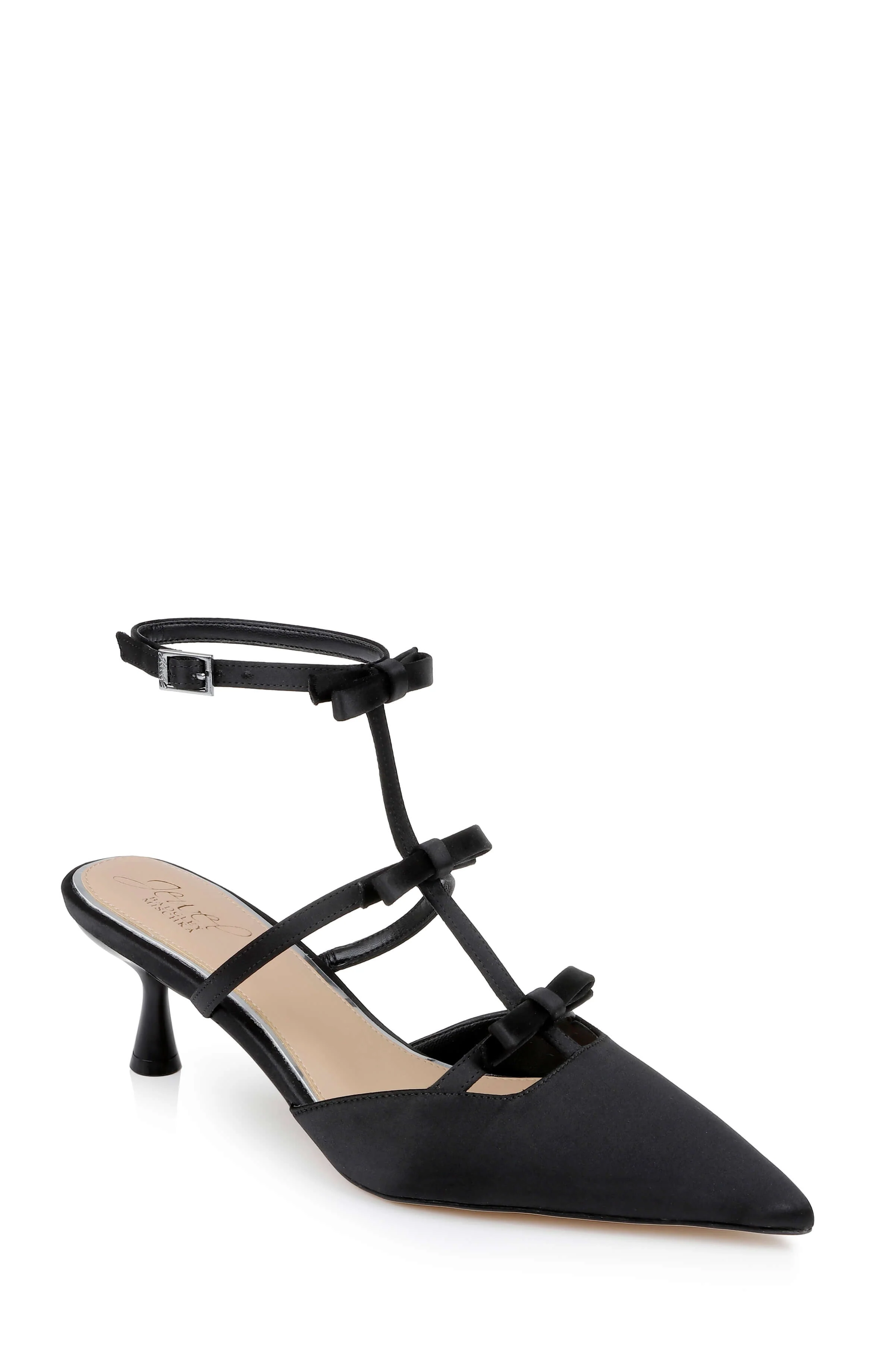 Elisabetta T-Strap Kitten Heel Pumps - Image 136