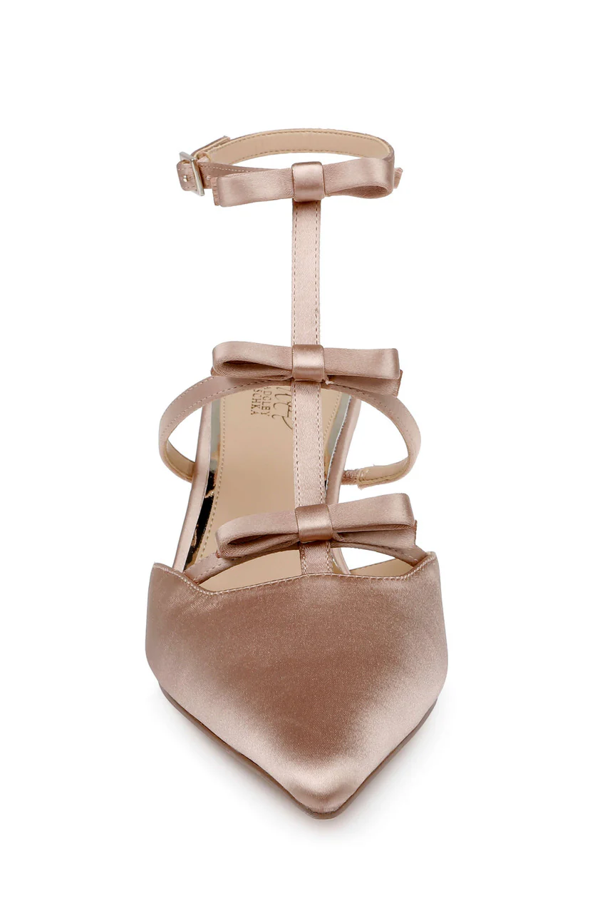 Elisabetta T-Strap Kitten Heel Pumps - Image 4
