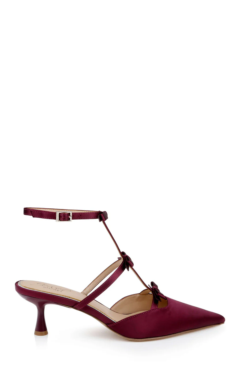 Elisabetta T-Strap Kitten Heel Pumps - Image 9