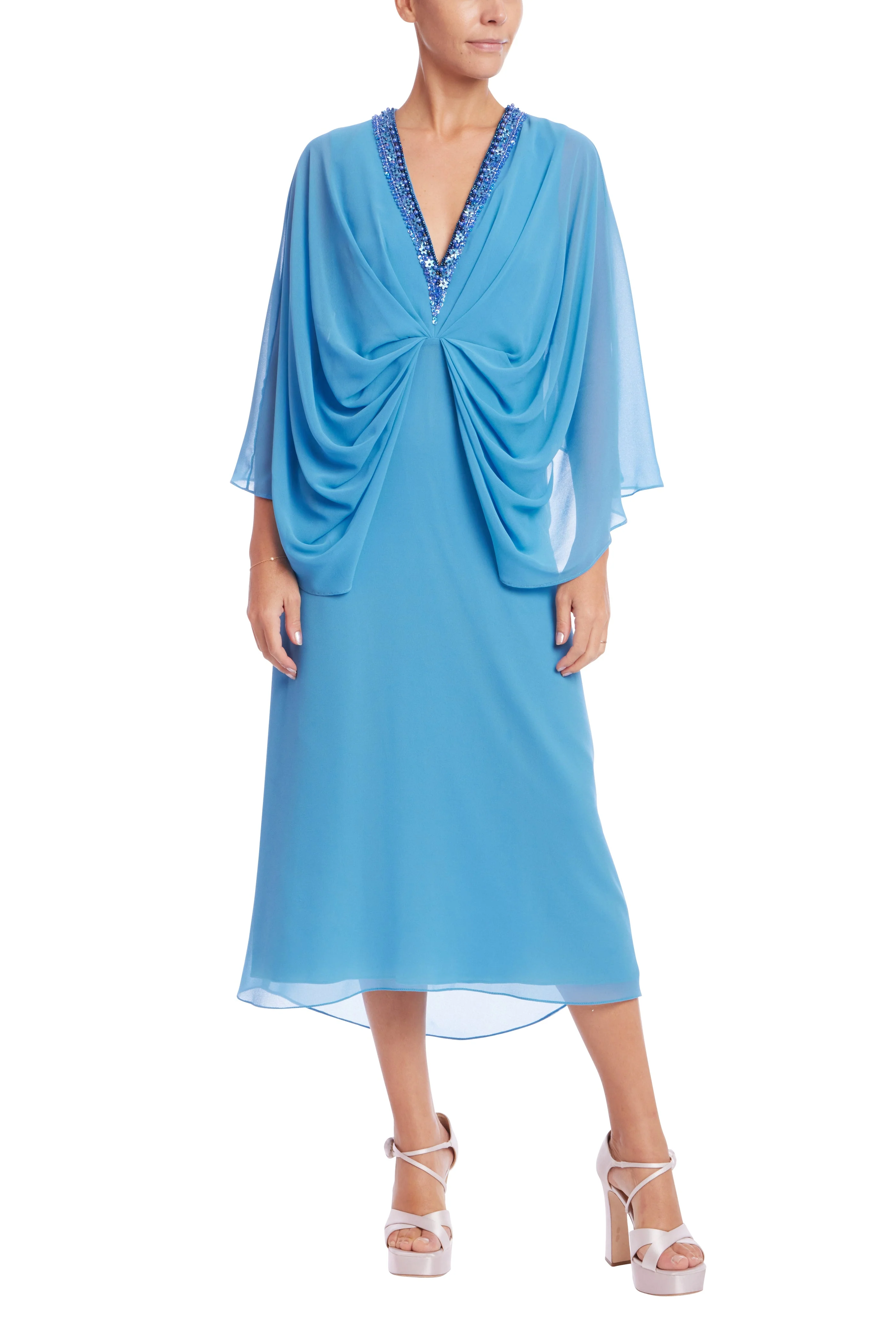 Embellished Neck Dolman Caftan - Image 25