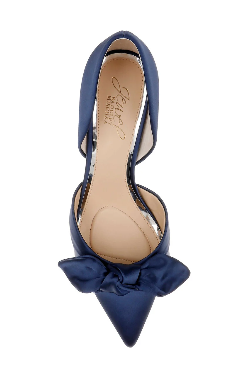 Emelia Satin Bow d’Orsay Pumps - Image 18