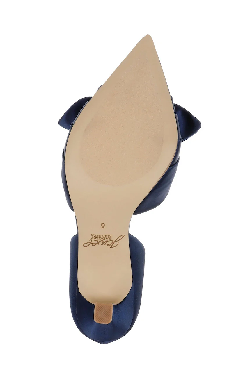 Emelia Satin Bow d’Orsay Pumps - Image 19